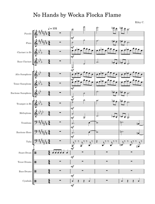 No hands – Waka Flocka Flame No Hands Stand Tunes Arr.