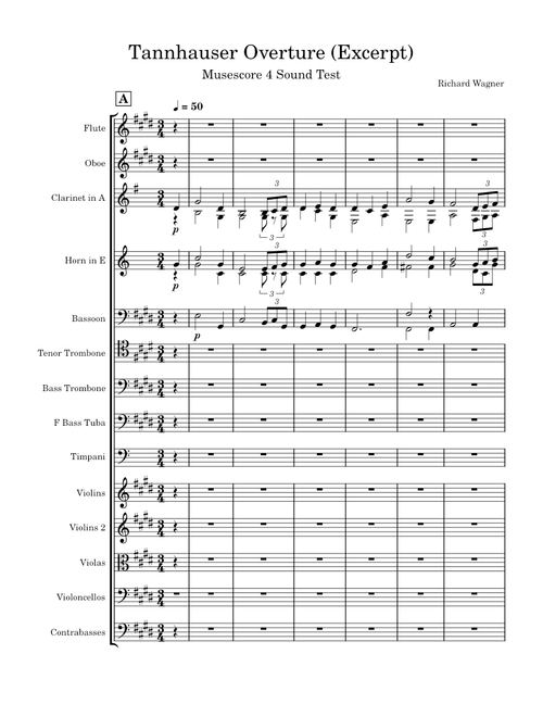 Tannhauser Overture (Excerpt) - MuseScore 4 Sound Test