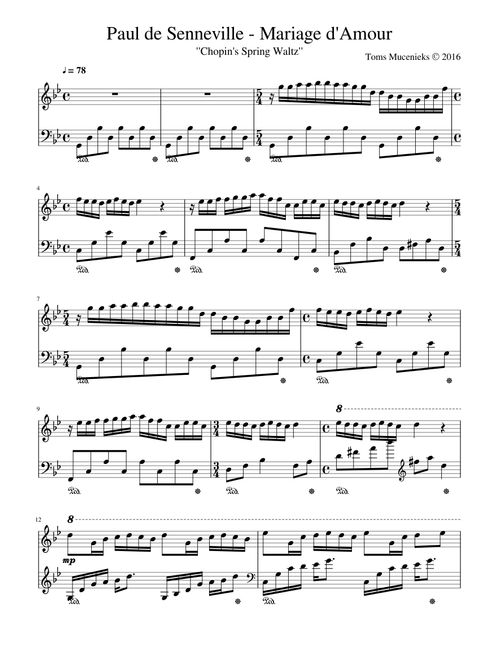 Paul de Senneville - Mariage d'Amour