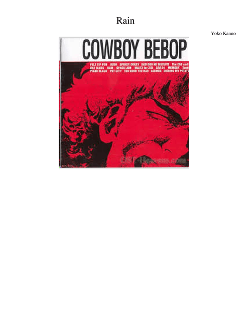 Rain- Cowboy Bebop
