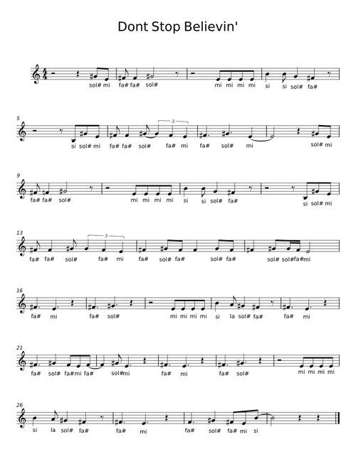 Dont Stop Believin'
