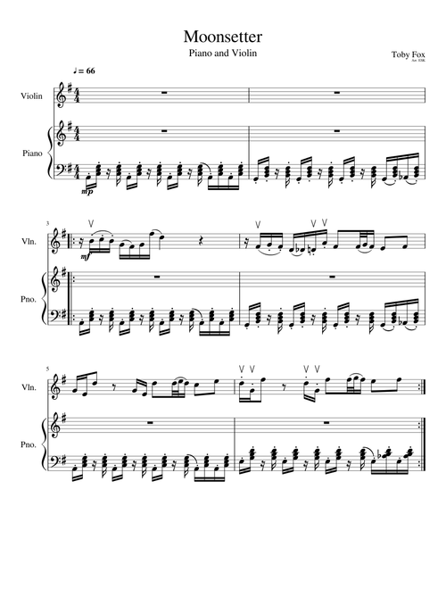Moonsetter (Piano and Violin)