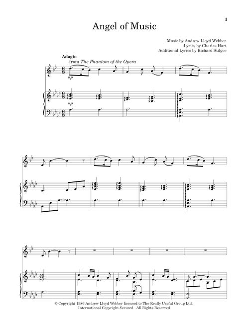 Angel Of Music (from The Phantom of The Opera) - Andrew Lloyd Webber, Charles Hart, Richard Stilgoe (Trumpet and Piano)