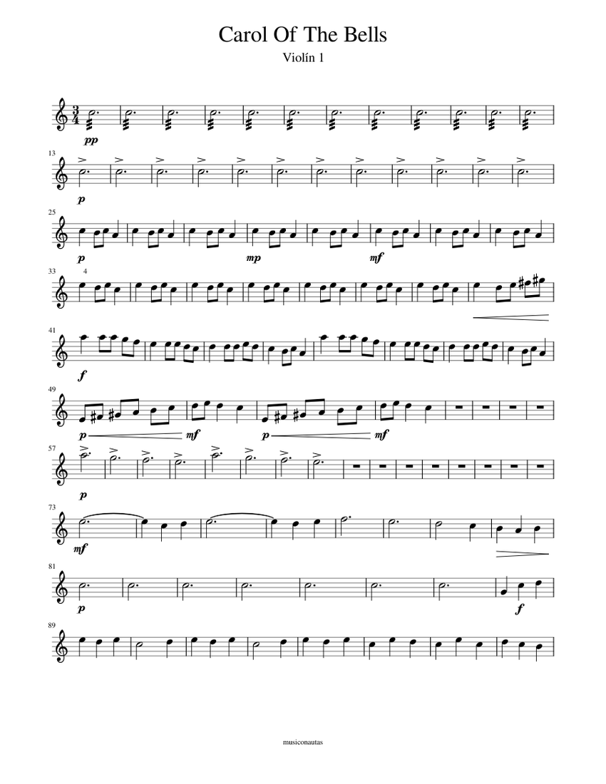 COTB - Vln1 Sheet Music for Violin (Solo) | MuseScore.com