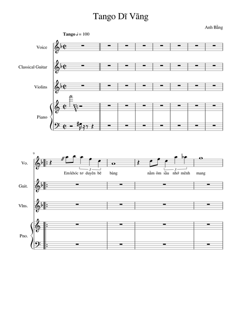 [Vietnamese] Tango Dĩ Vãng (Anh Bằng) [Expanded SoFar]