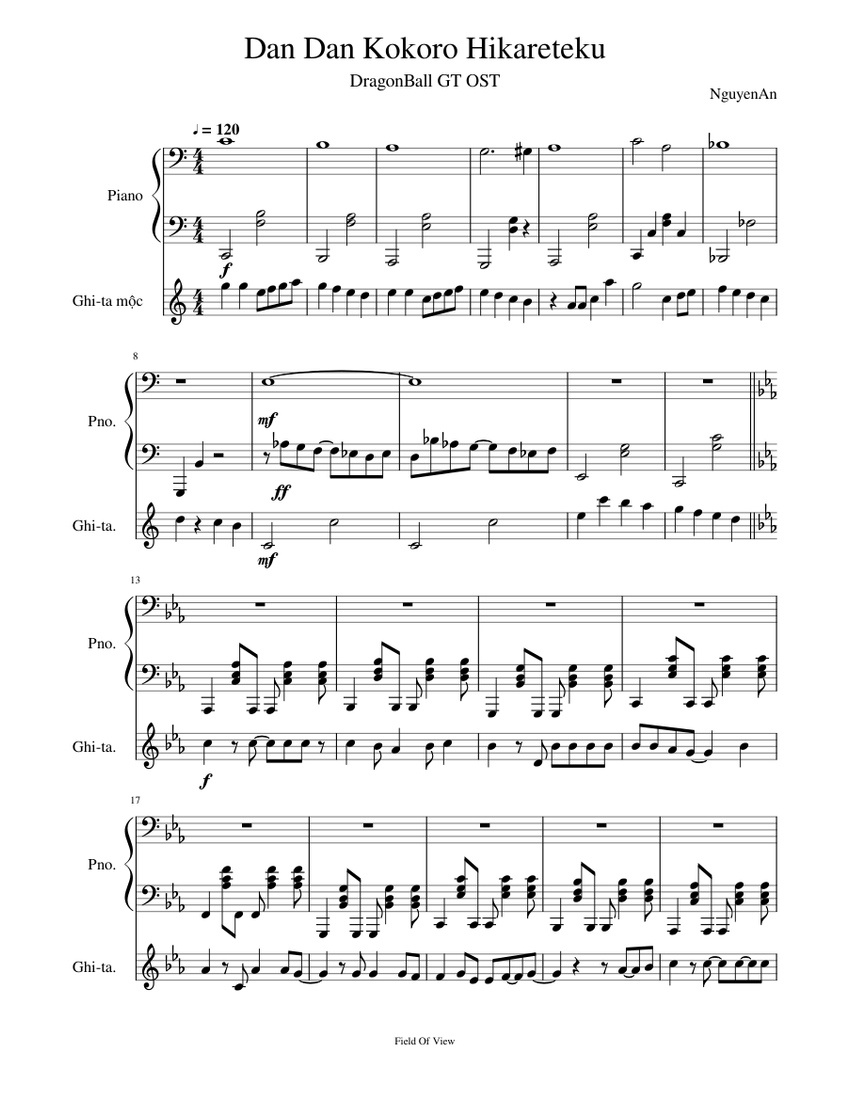 Dan_Dan_Kokoro_Hikareteku_Guitar_and_Piano_version_for_noobs