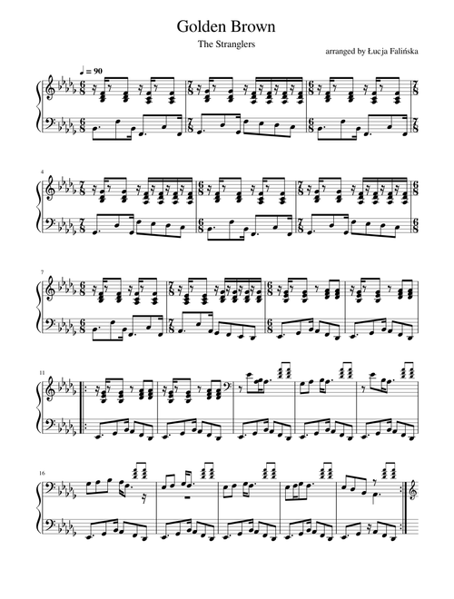 Golden brown – The Stranglers piano solo