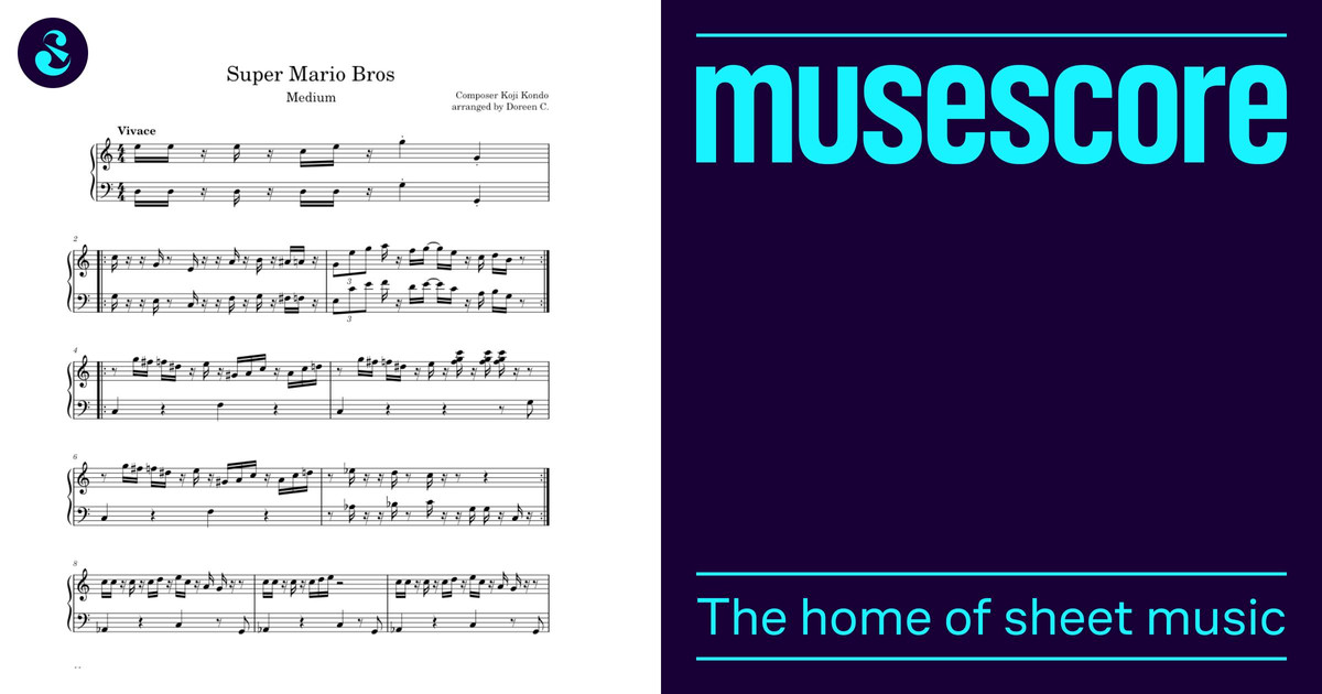 super mario bros Sheet Music for Piano (Solo) | MuseScore.com