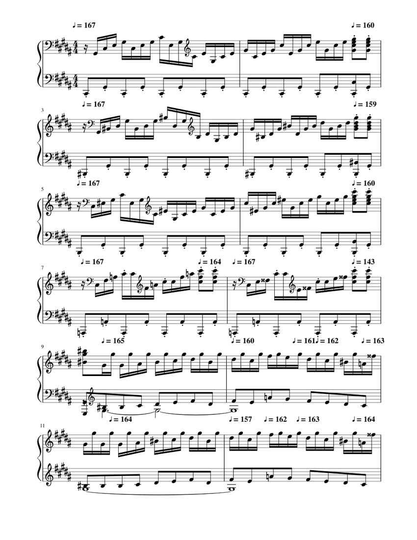Moonlight Sonata 3rd Movement Sheet music for Piano (Solo)