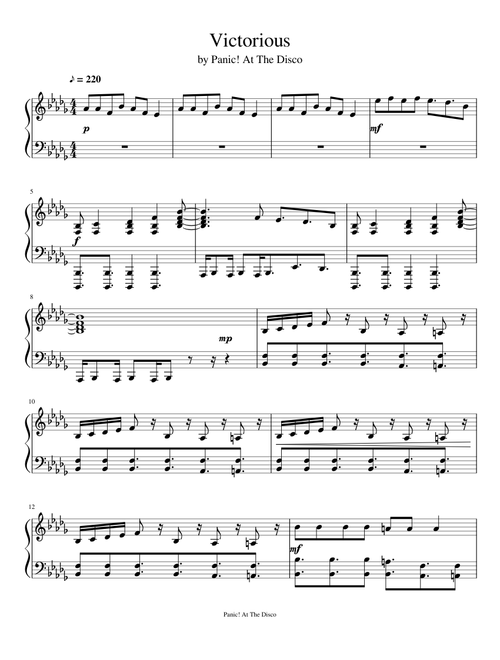 Victorious - Panic! at the Disco