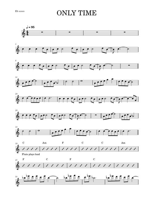 Only time – Enya (ALTO SAX)