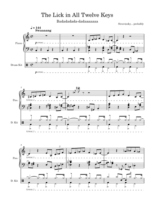 The Lick in All Twelve Keys