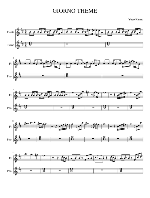 GIORNO THEME
