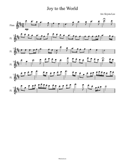 Joy to the World - Flute