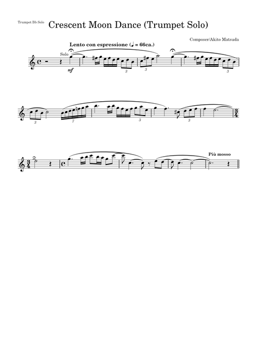 Crescent Moon Dance – Akito Matsuda (Trumpet Solo)