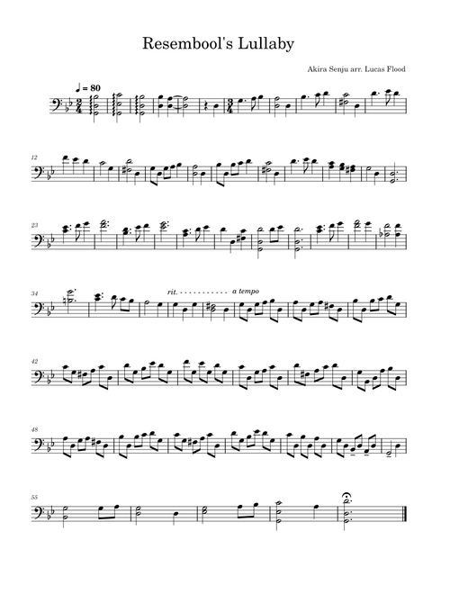 Resembool's Lullaby – Akira Senju - Solo Cello