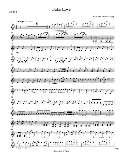 Fake Love (Arr. Amanda Pang) - BTS (String Quartet)
