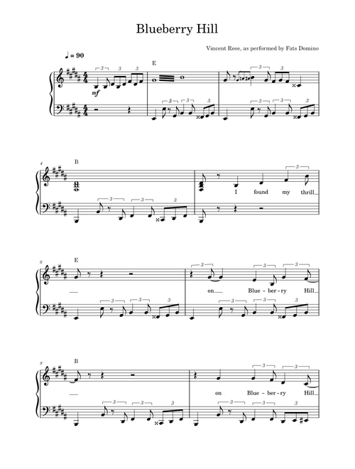 Blueberry hill – Fats Domino