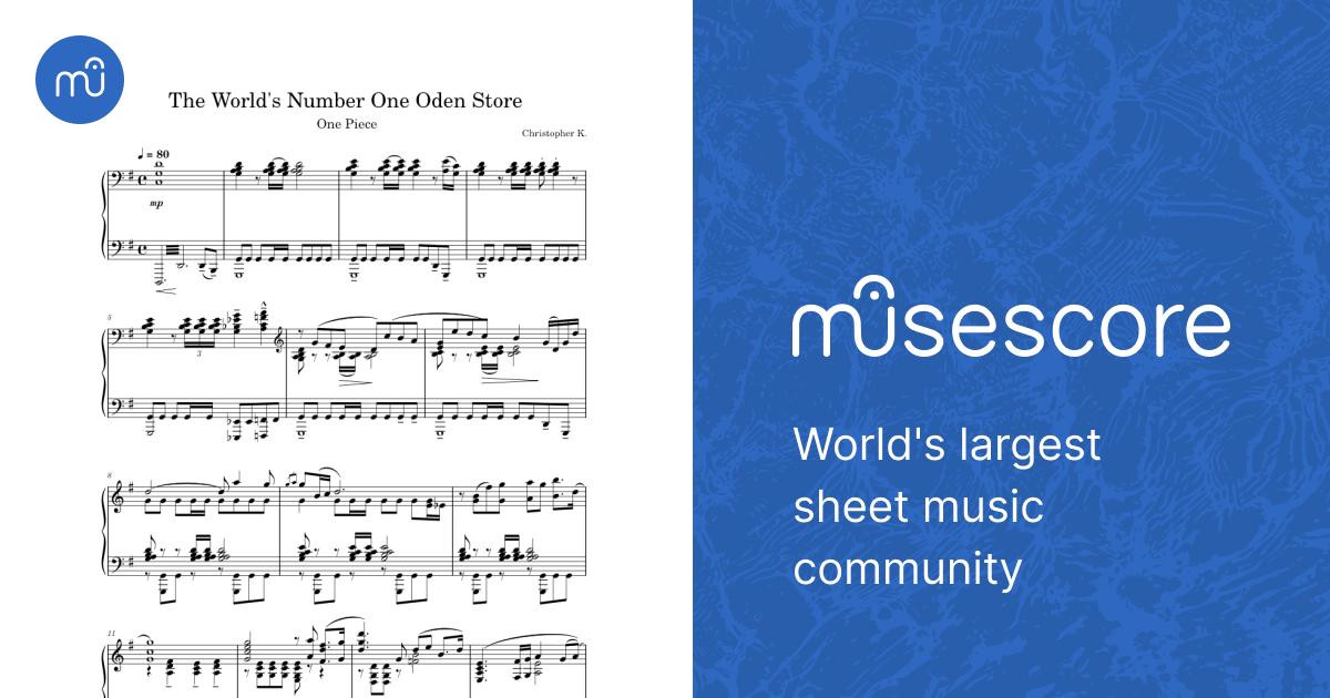 The World's Number One Oden Store – One Piece Sheet Music for
