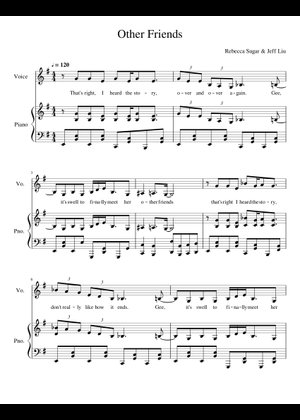 Other Friends - Steven Universe: The Movie Sheet Music for Piano ...