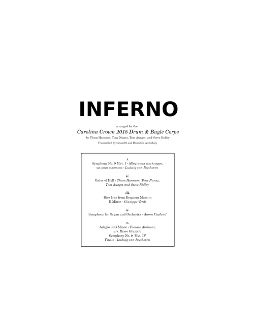 Carolina Crown 2015 - INFERNO [Full Show]