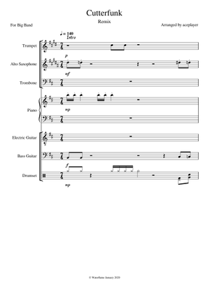 Clutterfunk Sheet Music for Piano, Trombone, Flute, Clarinet in b-flat ...