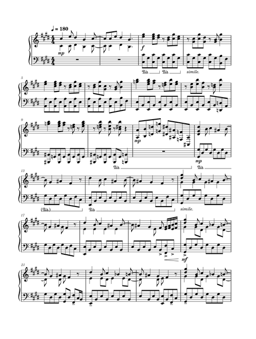 Attack on Titan Opening 1 – Piano Solo