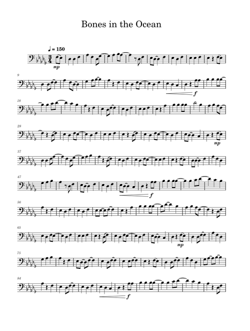 Bones in the Ocean (Euphonium Solo)