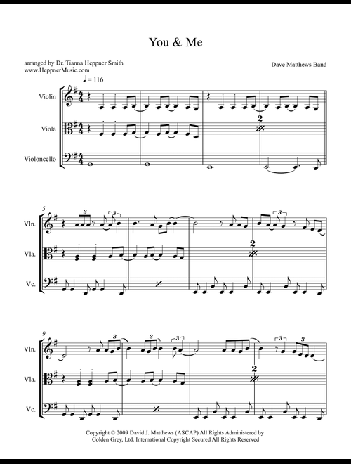 You & Me (Arr. Dr. Tianna Heppner) - Dave Matthews Band (String Ensemble)
