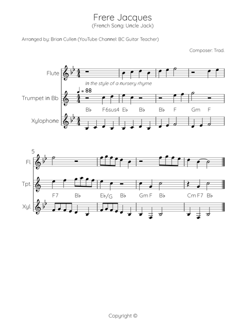 Frere jacques – Misc Traditional