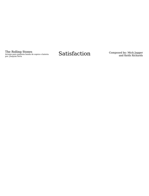 Satisfaction (I Can't Get No)