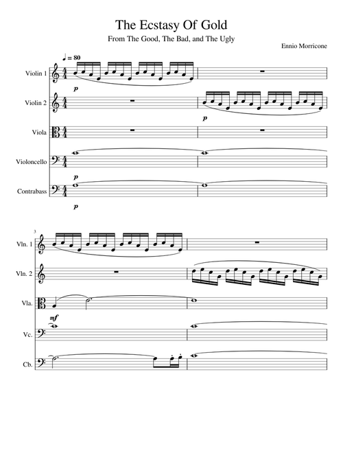 The Ecstasy of Gold – Ennio Morricone
