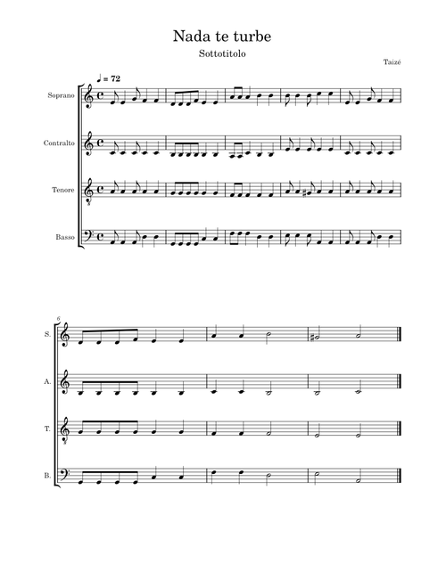 Nada te turbe – Taizé