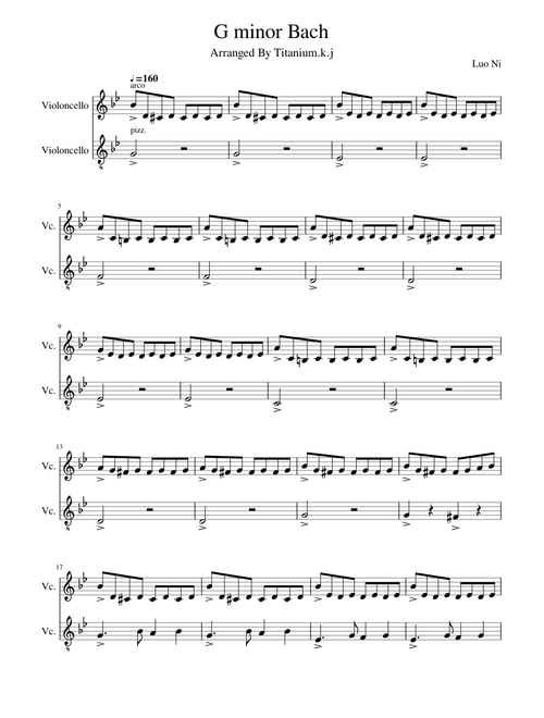 G_minor_Bach (Titanium_arrange)