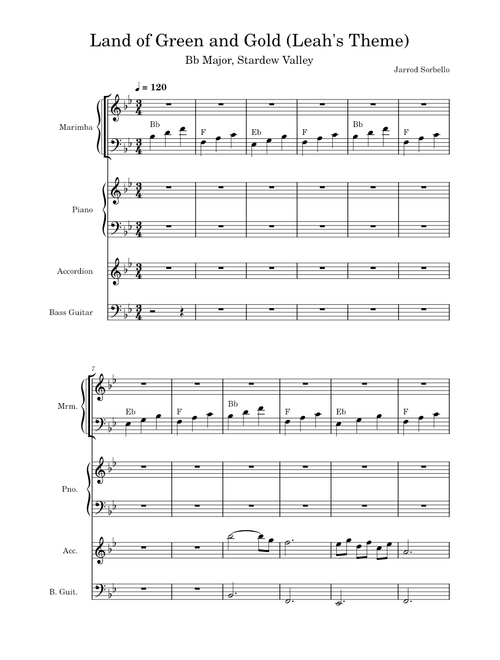 Land of Green and Gold - Leah's Theme – Eric Barone