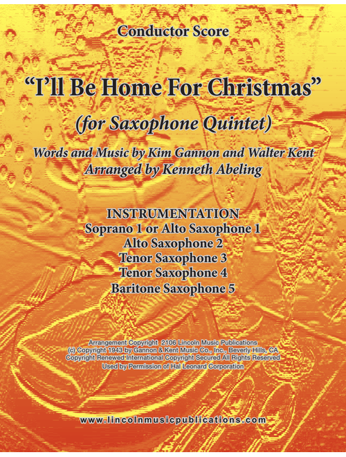 I'll Be Home For Christmas (Arr. Kenneth Abeling) - Rascal Flatts (Woodwind Ensemble)