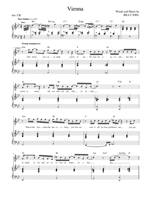 Vienna – Billy Joel