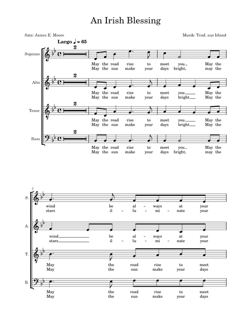 An Irish blessing – James E. Moore