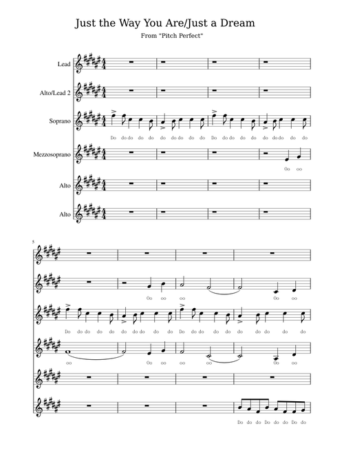 Just the way you are/Just a dream(from Pitch Perfect)