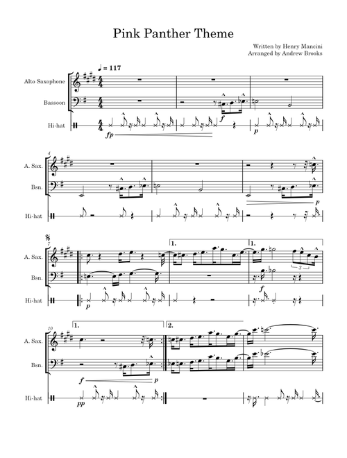 The Pink Panther Theme – Henry Mancini Pink Panther Theme