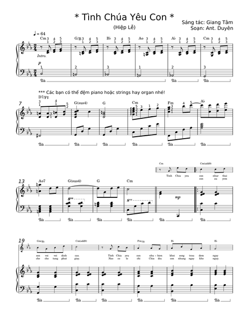 Tình Chúa Yêu Con - Giang Tâm