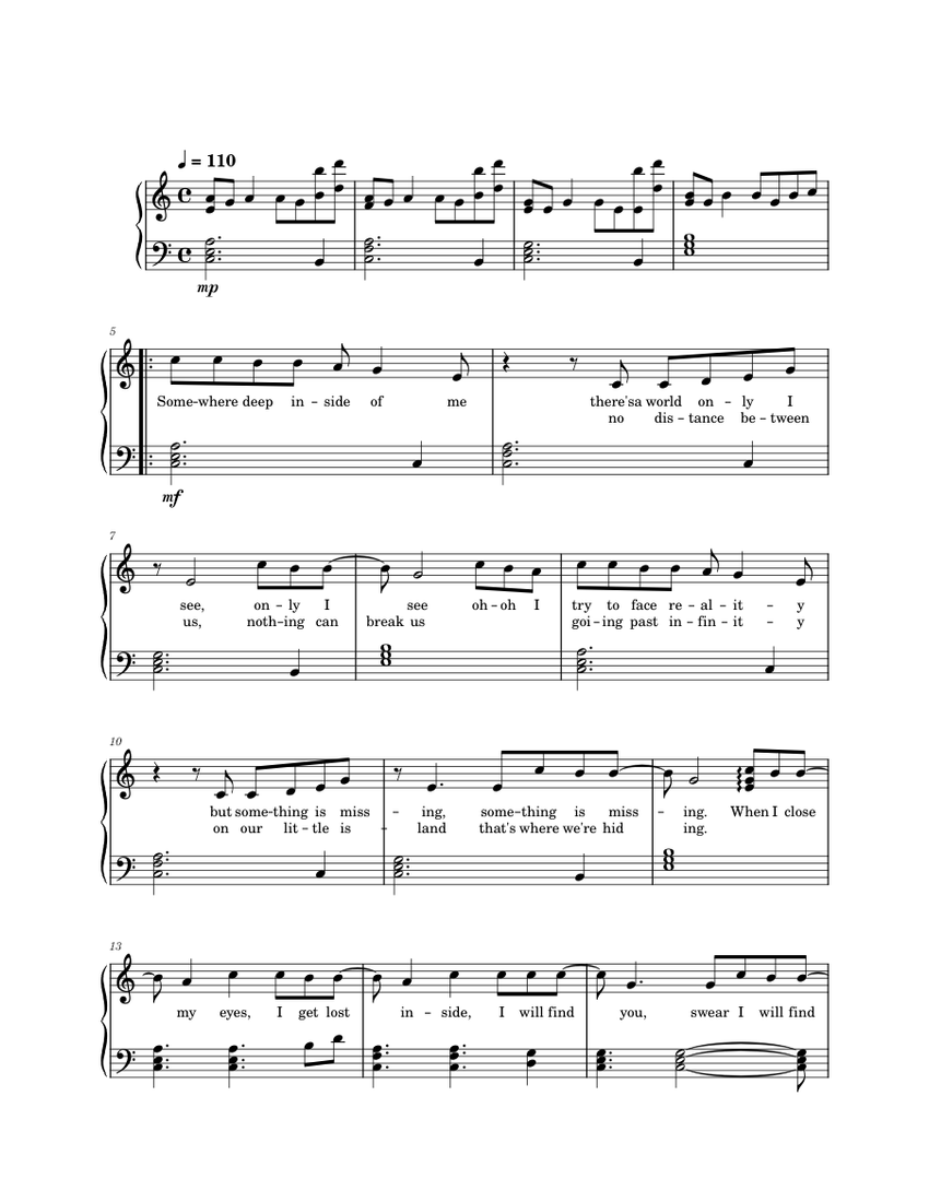 In My Mind - John Legend and Alok Sheet Music for Piano (Solo