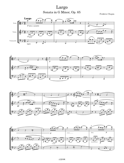 Cello Sonata, Op.65 Largo – Frédéric Chopin