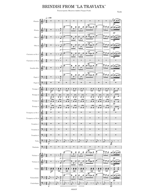 BRINDISI FROM "LA TRAVIATA" - Orquesta Sinfónica de Chiclayo