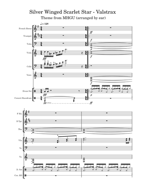 Silver Winged Scarlet Star - Theme of Valstrax – Masato Koda