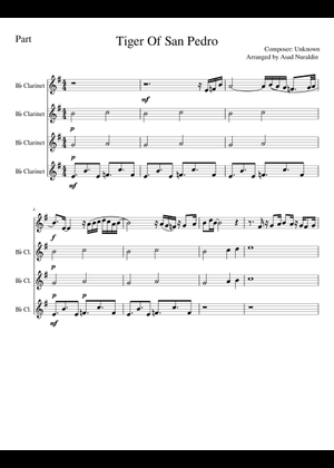 Tiger Of San Pedro – John La Barbera Sheet Music with Chords for