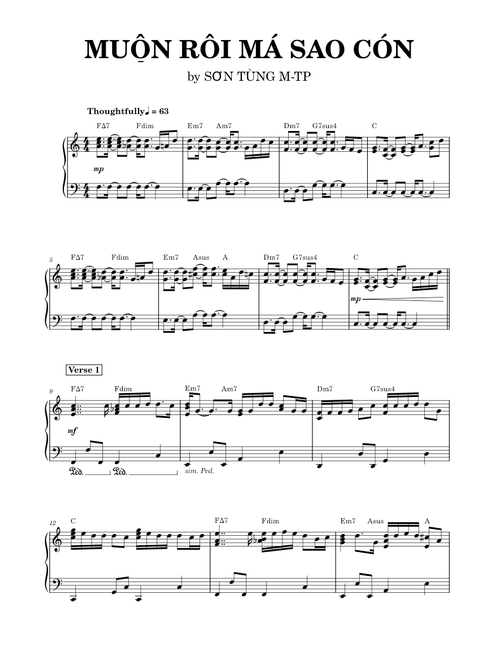 Muộn Rồi Mà Sao Còn - SƠN TÙNG M-TP