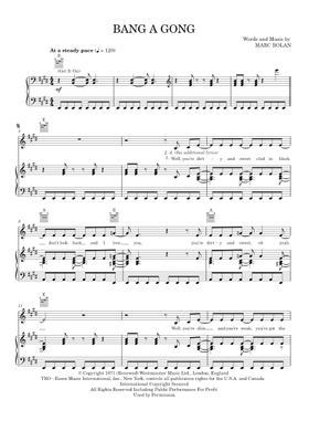 Free T. Rex, The Power Station sheet music | Download PDF or print