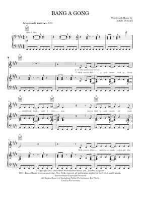 Free T. Rex, The Power Station sheet music | Download PDF or print Free T. Rex, The Power Station sheet music | Download PDF or print