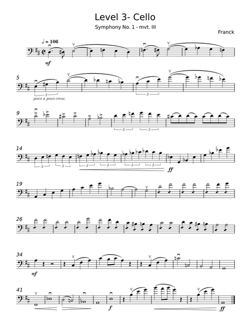 Symphony No. 1 - César Franck